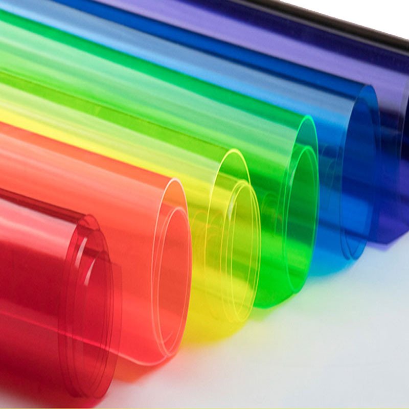 Tianhe Can Customized Size Fluorescent Transparent For Bags And Shoes Soft Color Pvc Film