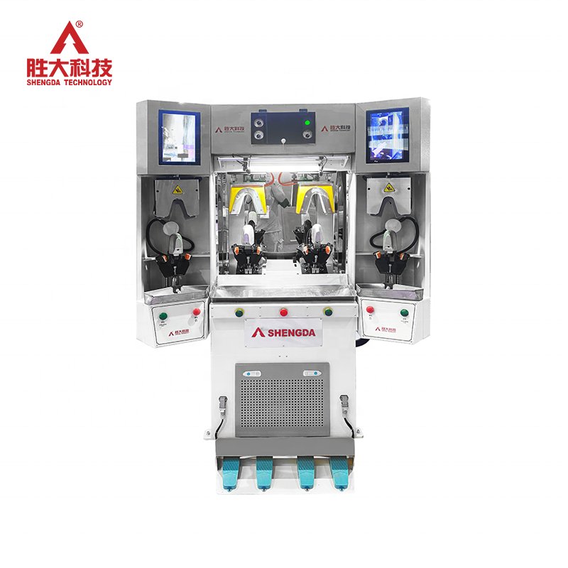 SHENGDA M352 Two Hot Two Cold Shoe Backpart Molding Machine Automatic Sports Shoe Heel Counter Moulding Machine