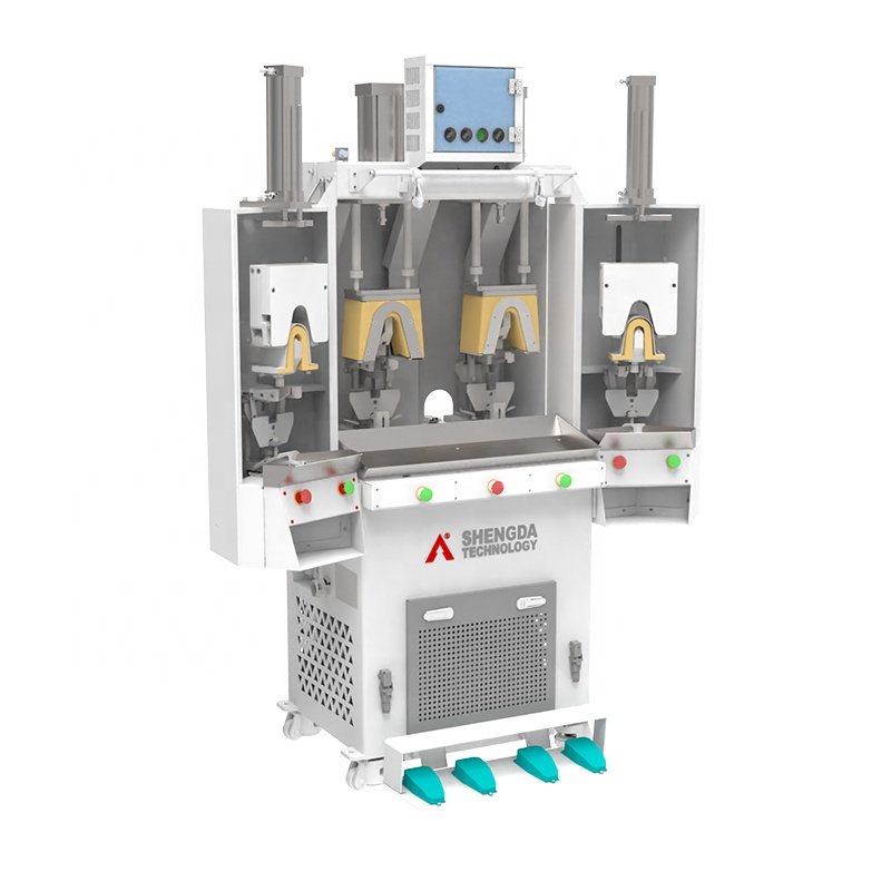 SHENGDA M352 Two Hot Two Cold Shoe Backpart Molding Machine Automatic Sports Shoe Heel Counter Moulding Machine