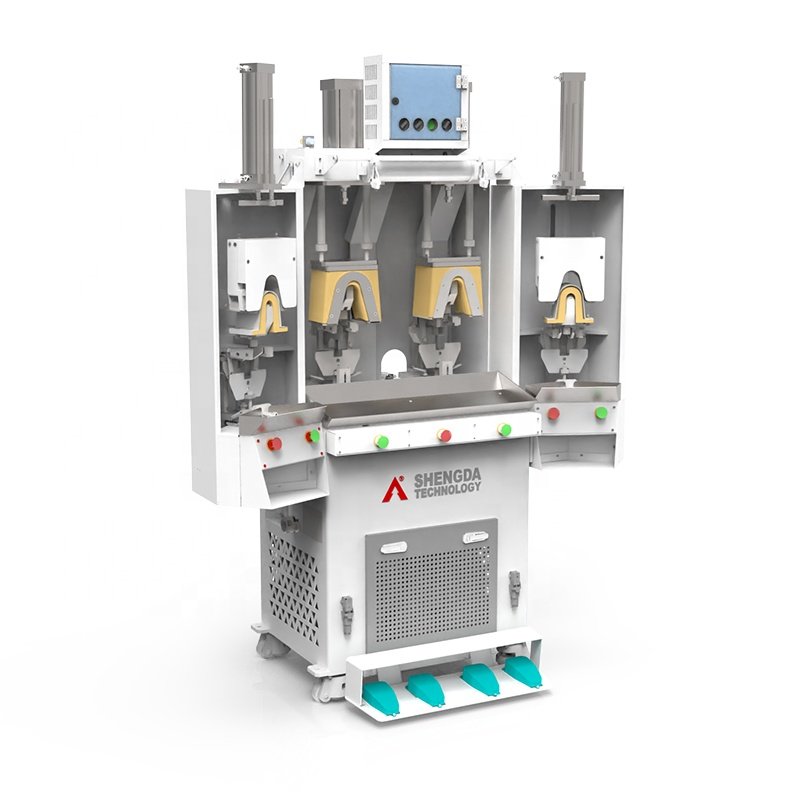 SHENGDA M352 Two Hot Two Cold Shoe Backpart Molding Machine Automatic Sports Shoe Heel Counter Moulding Machine