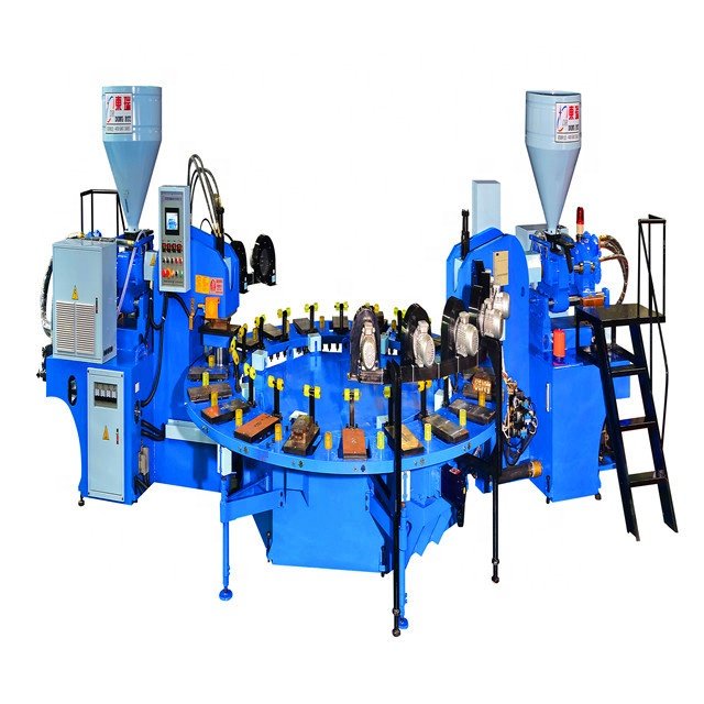 Single Color 24 Stations Pcu Shoe Sole Injection Molding Machine Maquina Inyectoras De Plastico Chinas