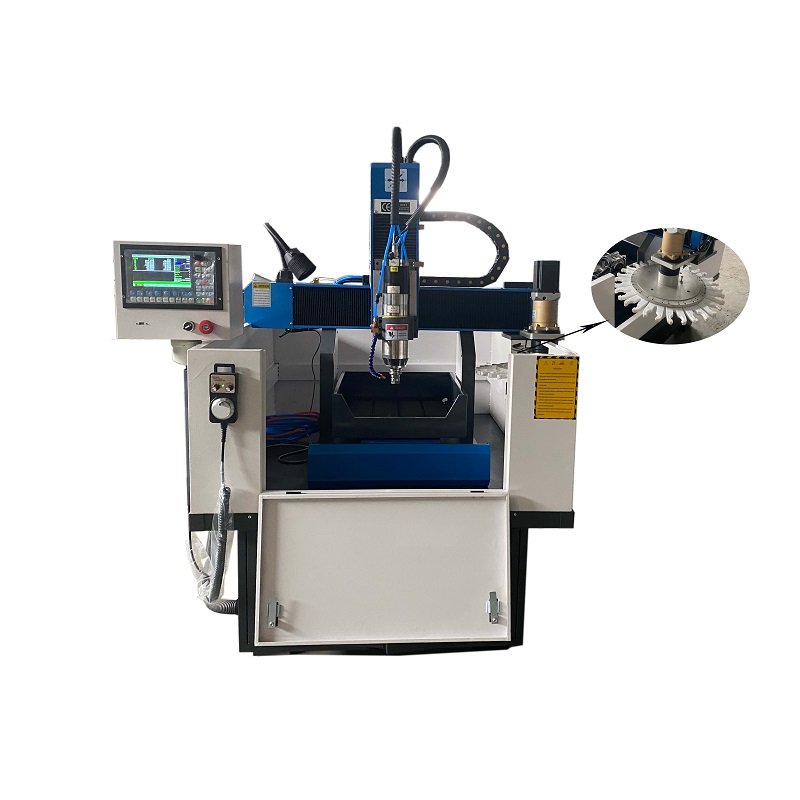 ATC 4040 mini metal shoes moulds cnc router aluminum cnc milling machine with automatic tool change for carbon steel