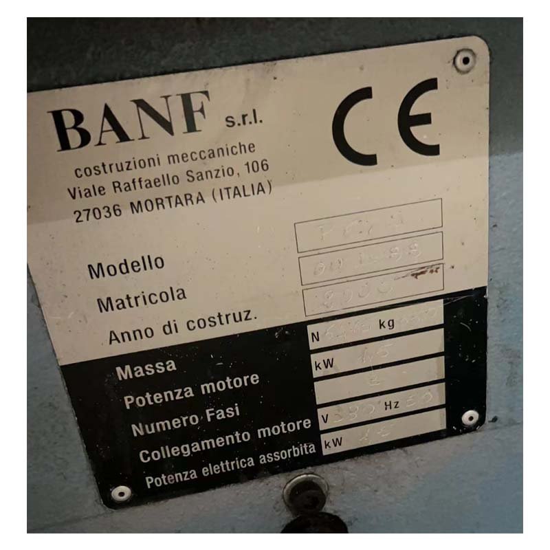used italian BANF P64 insole moulding press machine