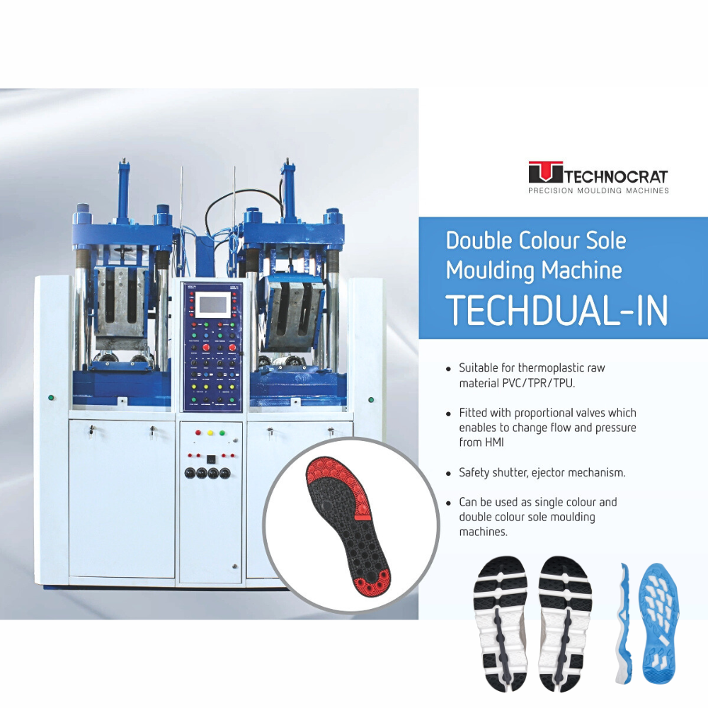 Dual Colour Sole Injection Machine for PVC Used Shoe Moulding Machines for Shoe Manufacturing Plant
