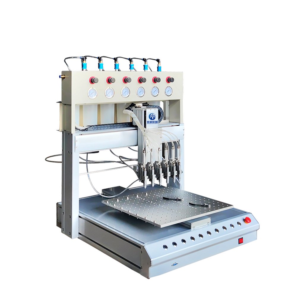 Manual/Automatic rubber 3D printer 6-color dispensing machine - high precision mixing dispensing molding injection machine