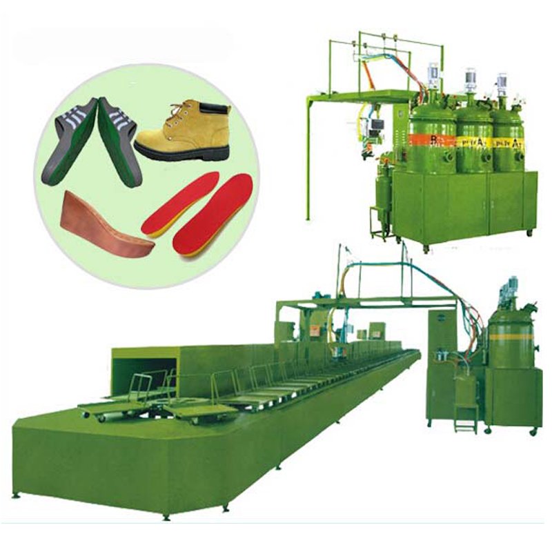 Pneumatic Low Pressure PU Foaming Pouring Sole Injection Moulding Machine For Shoe Sole
