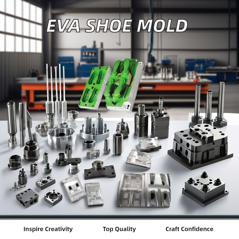 one color Slippers Mold EVA/Ip Injection Mold Customized EVA Sole Compression Aluminium Moulds Shoe Making Machines