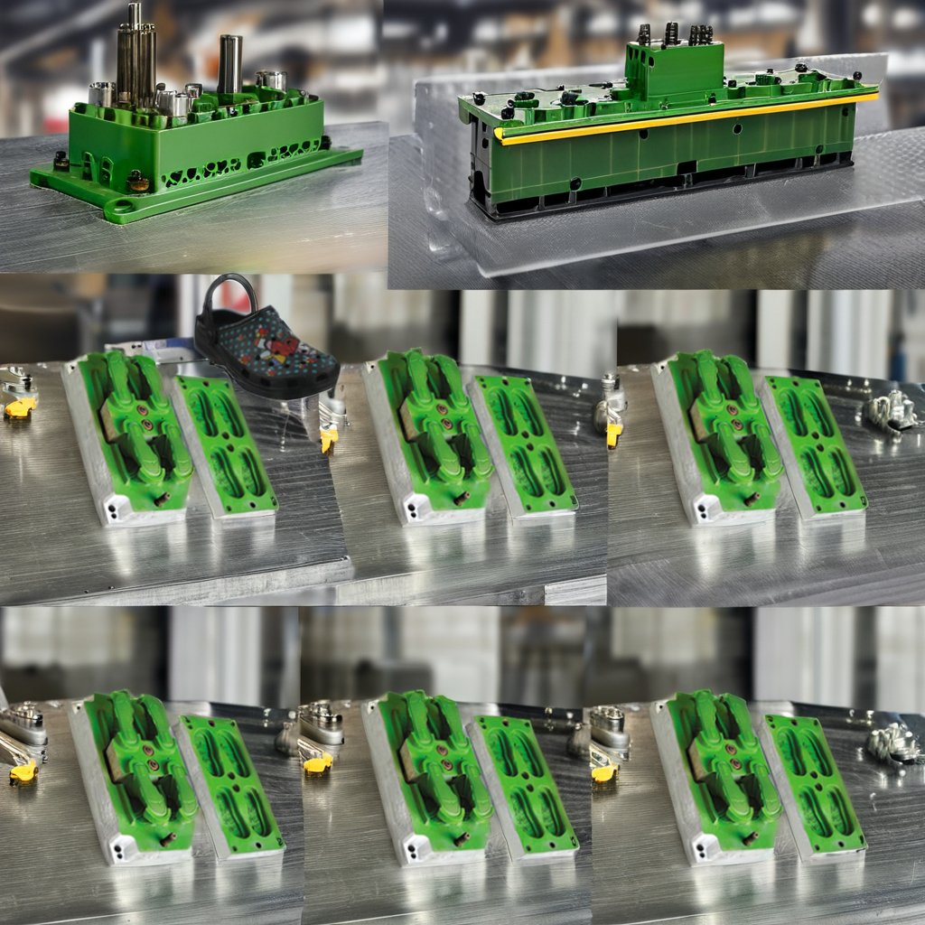one color Slippers Mold EVA/Ip Injection Mold Customized EVA Sole Compression Aluminium Moulds Shoe Making Machines