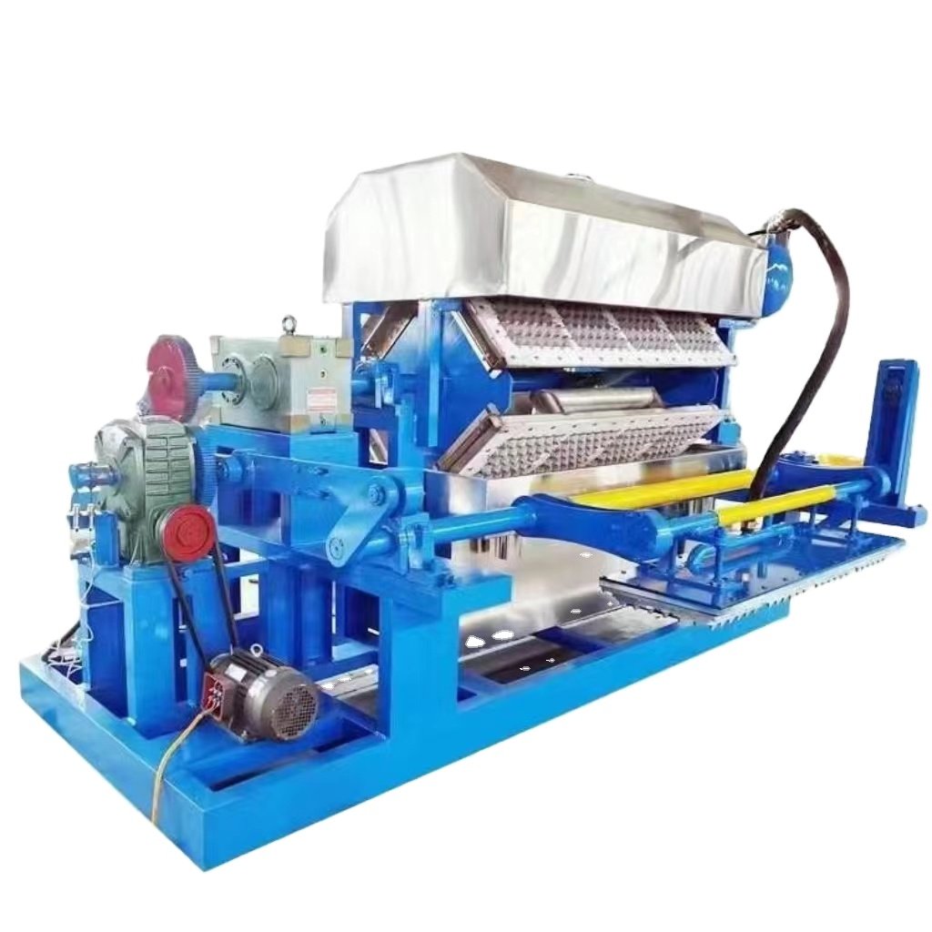 ZT 4*4 Semi Automatic Waste Paper Recycling Pulp Egg Tray Molding machine sell to Cameroon