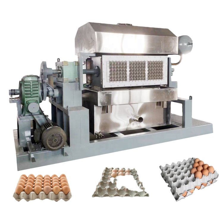 ZT 4*4 Semi Automatic Waste Paper Recycling Pulp Egg Tray Molding machine sell to Cameroon