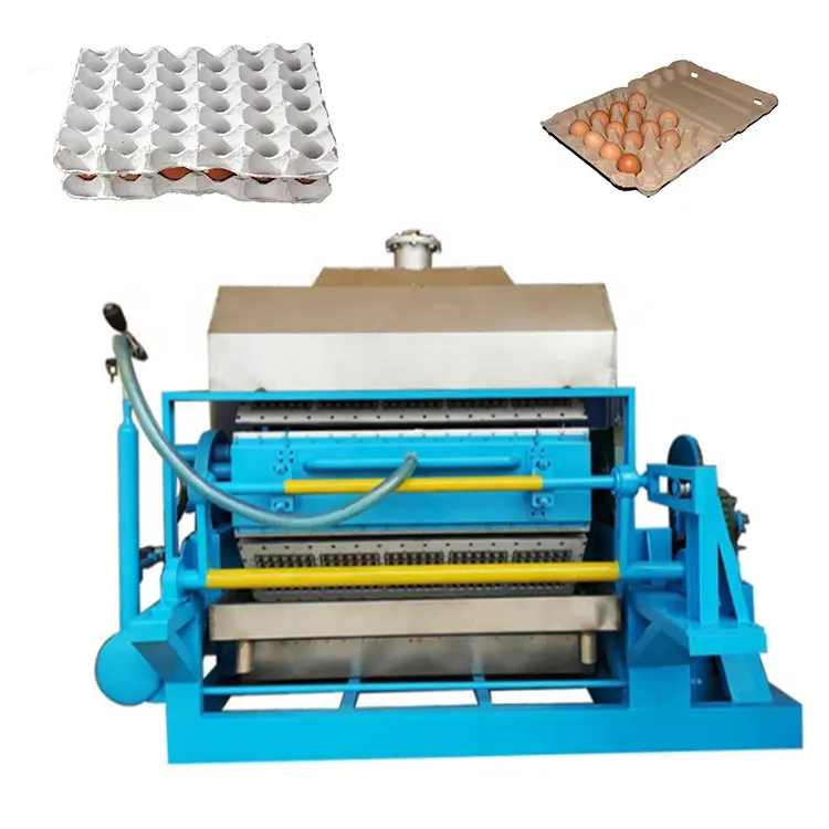 ZT 4*4 Semi Automatic Waste Paper Recycling Pulp Egg Tray Molding machine sell to Cameroon