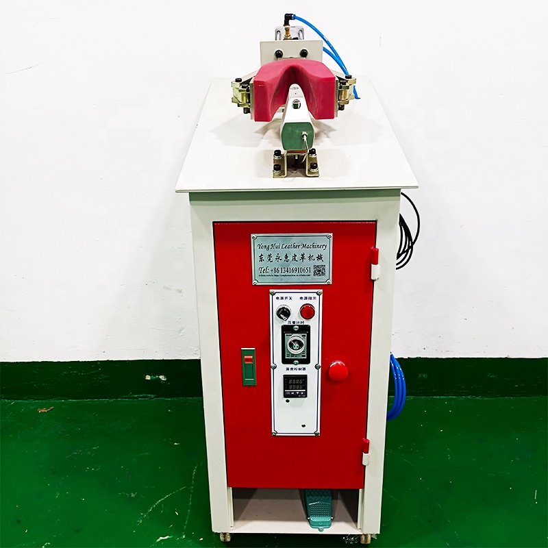 Small Shoe Making Machine Pneumatic Heel Back Part Counter Pre Softening Molding Moulding Shaping Machine For Footwear