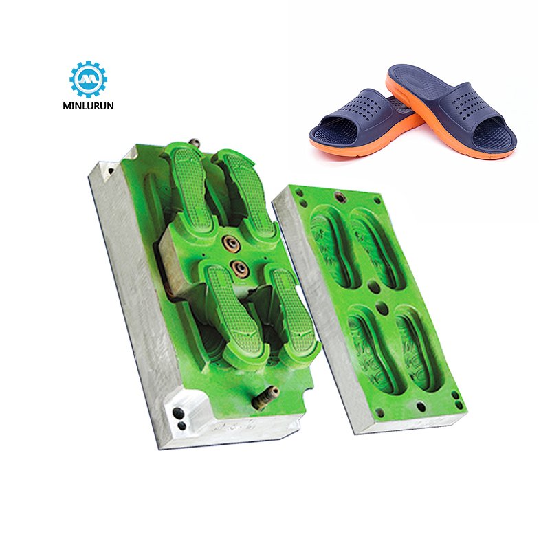 Aluminium CNC Casting Mold Two Color Slipper Eva Foaming Mould Footwear Sneaker Molding Die Maker