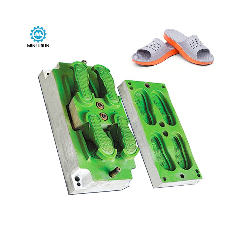 Aluminium CNC Casting Mold Two Color Slipper Eva Foaming Mould Footwear Sneaker Molding Die Maker
