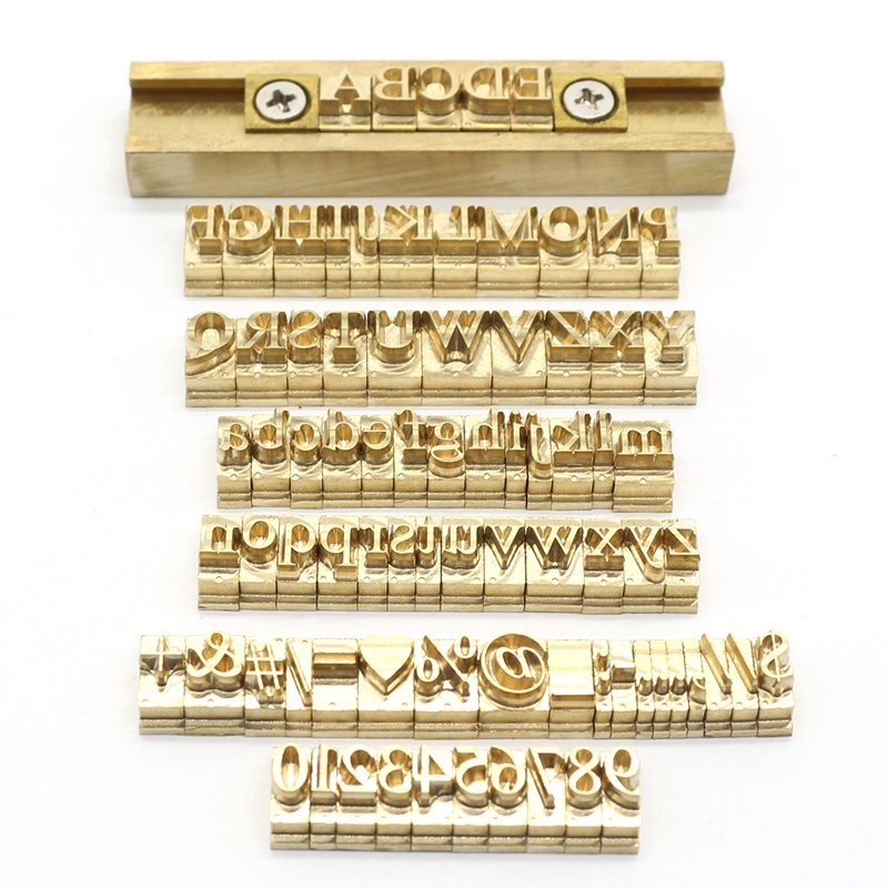 Copper Brass Stamping Flexible Number/Letter/Symbol/Character Custom Font Character Forming, Hot Stamping Machine CNC Engraving