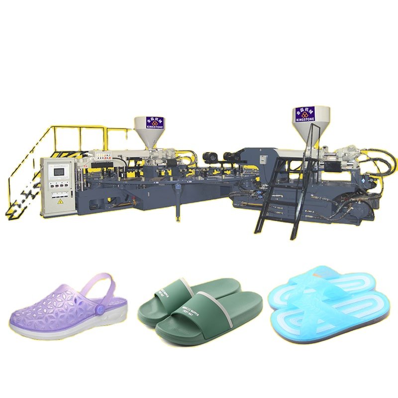 Rotary Double Color Slipper Sandals Flip Flop Injection Moulding / Molding Machine