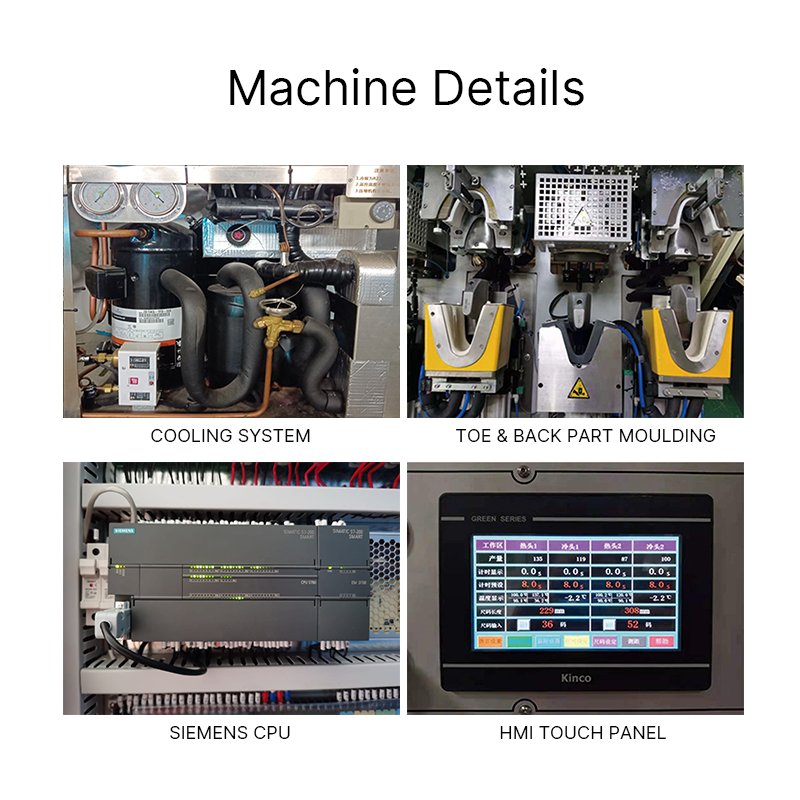 Automatic Sport Shoes Toe And Heel Moulding Forming Shoe Making Machines