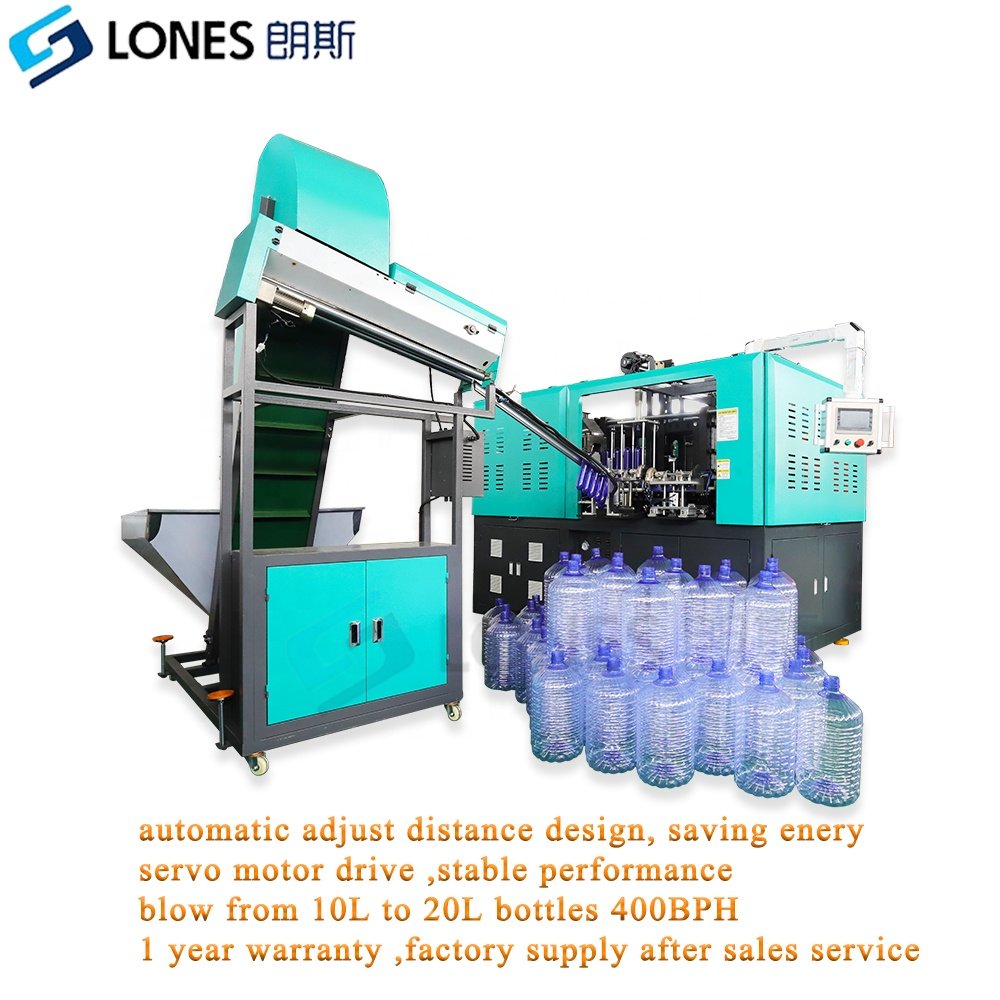 LS-A1-20L auto adjust distance energy save sopladora de botella PET 10L to 20L disposable cycle water bottle blowing machine