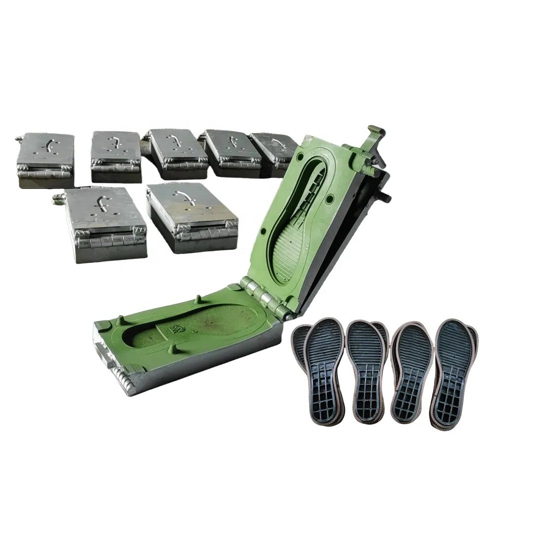 Video!Yueqing mold factory Double two colors PVC shoe sole mould,shoes outsole template mould used on rotary sole making machine
