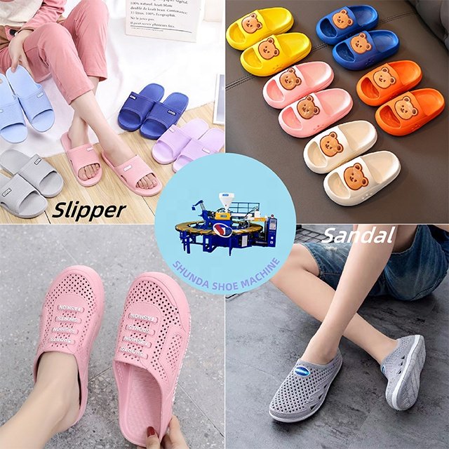 2022 factory promotional automatic rotary PVC sandal / slipper / sole injection moulding machine