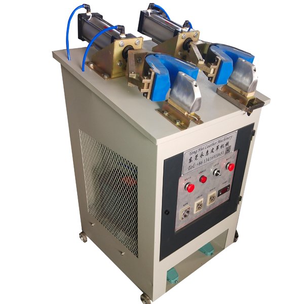 One cold and one hot backpart moulding shoe making machine