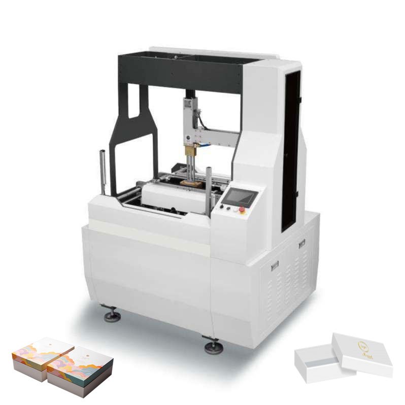 SW-B500 Semi-automatic Paper Sheet Cardboard Rigid Box Wrapping Forming Making Machine