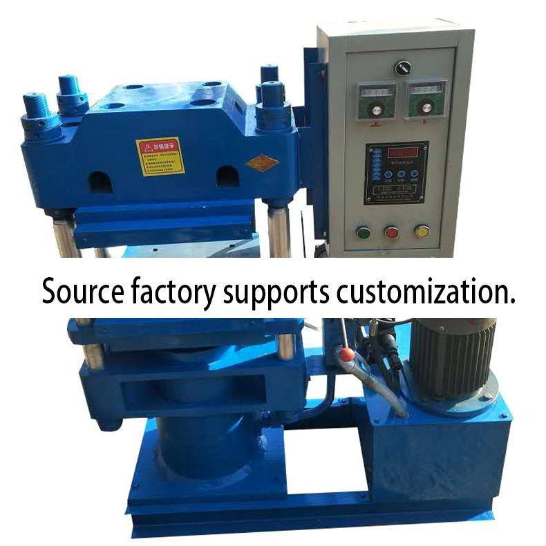 Four-column flat vulcanization molding machine rubber plastic sole double-layer hot-pressed rubber production equipment