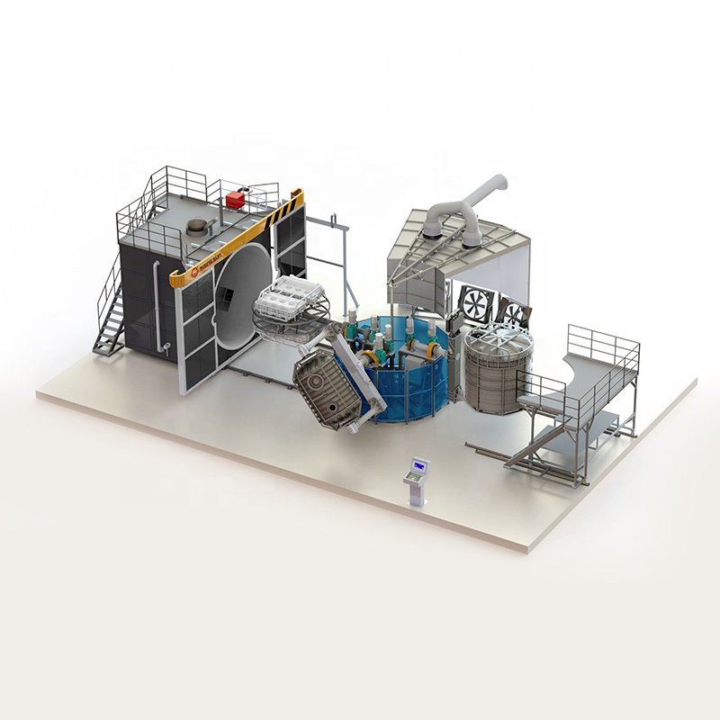 3 Arms 4 Stations Carrousel Rotation Molding machine