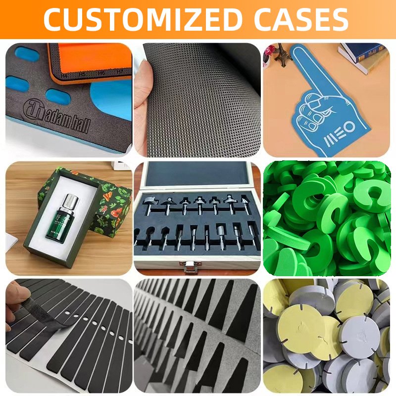 High-density Sponge Tape 10 -60 mm Thick Black EVA Foam Machine Collision Proof Protection Strip Waterproof Sealing Material