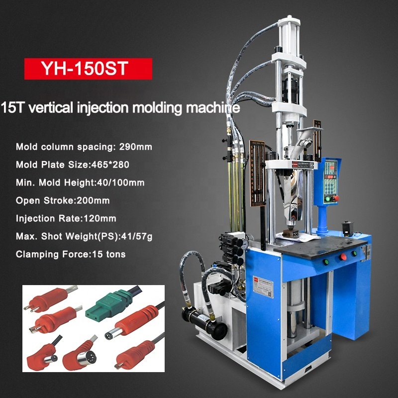 YH-150ST Low price desktop headphone plug cable puge making machine usb connector PVC plastic injection molding machine