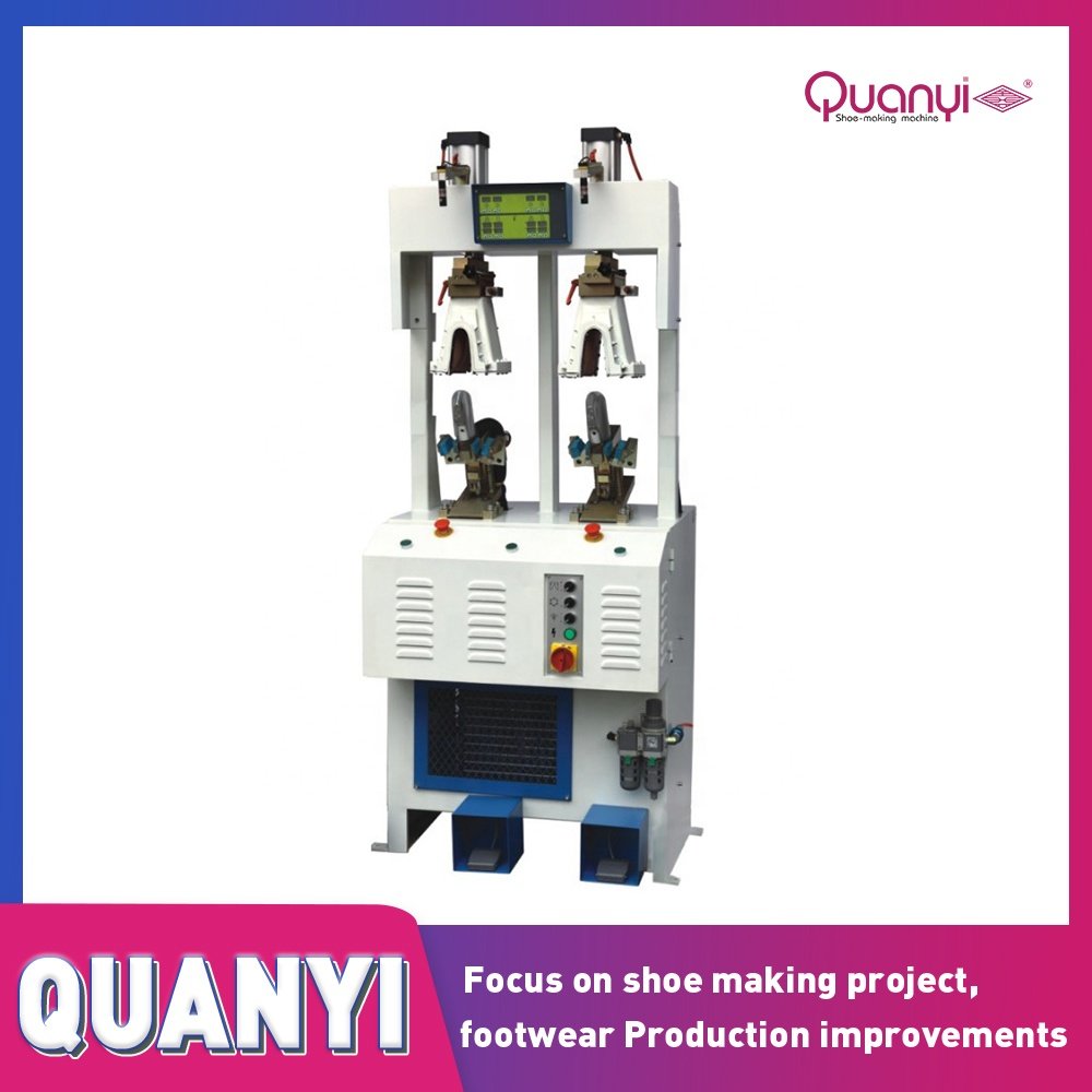 QUANYI Brand New Single Station Cold and Hot Heel Forming Molding Machine for Footwear Making Plants