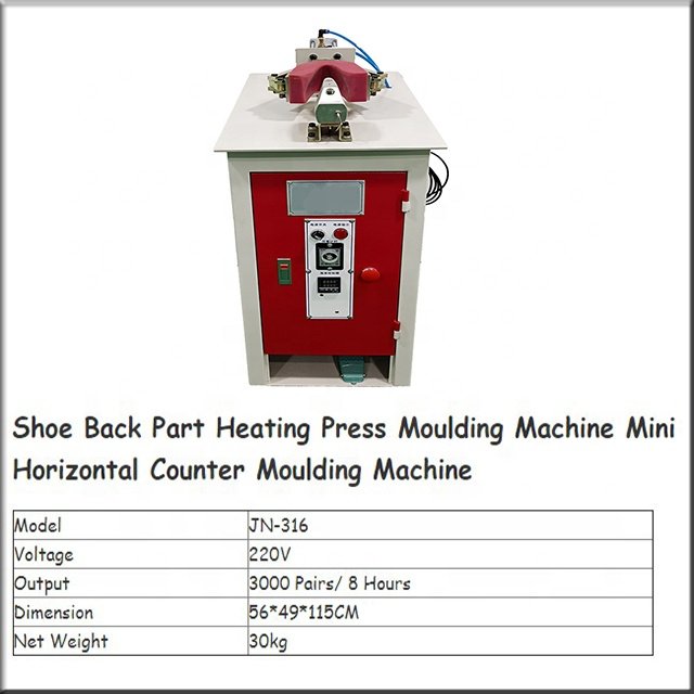 Shoe Back Part Heating Press Moulding Machine Mini Horizontal Counter Moulding Machine