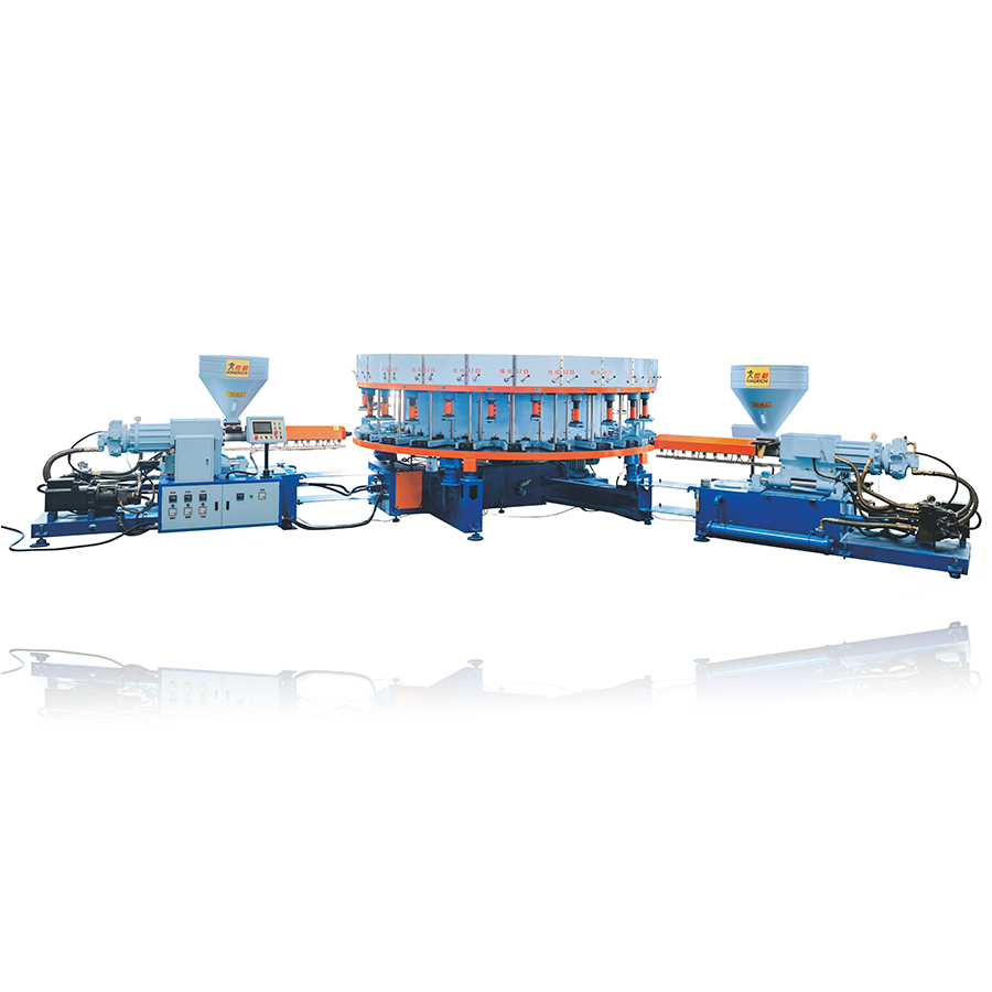 KR28020-LB Two color canvas/sport shoes injection moulding machine