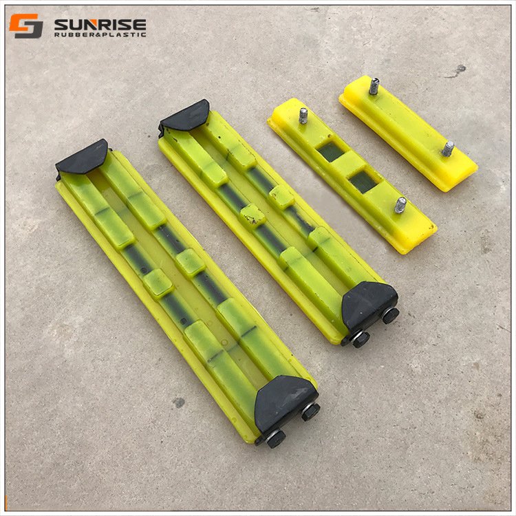 polyurethane excavator rubber track pad, rubber track shoe, rubber track shoe plate