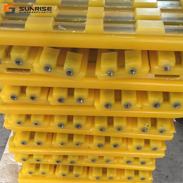 polyurethane excavator rubber track pad, rubber track shoe, rubber track shoe plate
