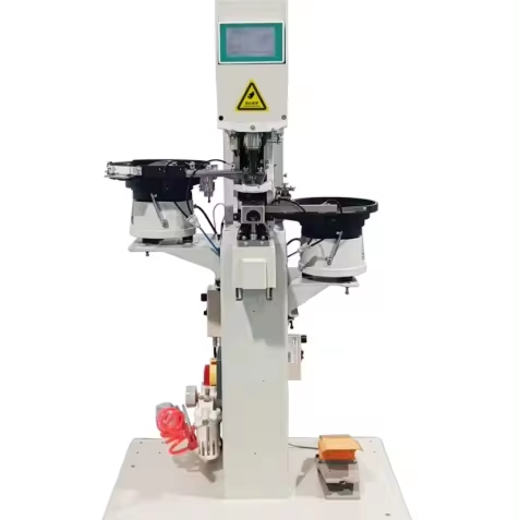 Automatic Snap Button Attaching Machine For Cloth