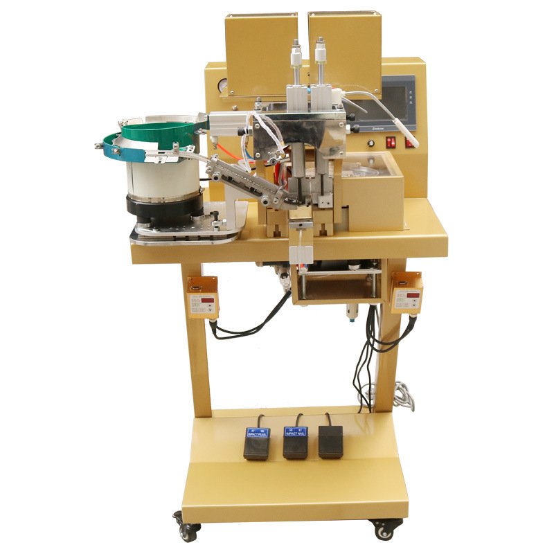 Automatic Snap Metal shoes rivet and jeans rivet Button Making And Assembly Assembling Machine