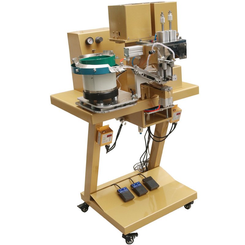 Automatic Snap Metal shoes rivet and jeans rivet Button Making And Assembly Assembling Machine