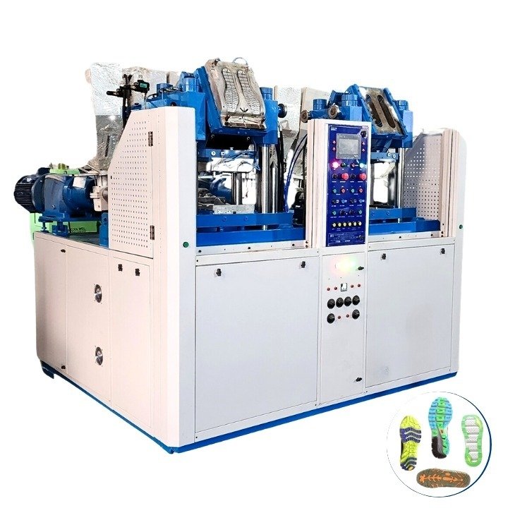 TRIPLE COLOUR TPR PVC TPU SOLE MAKING MACHINE