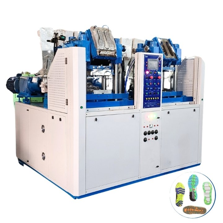 TRIPLE COLOUR TPR PVC TPU SOLE MAKING MACHINE