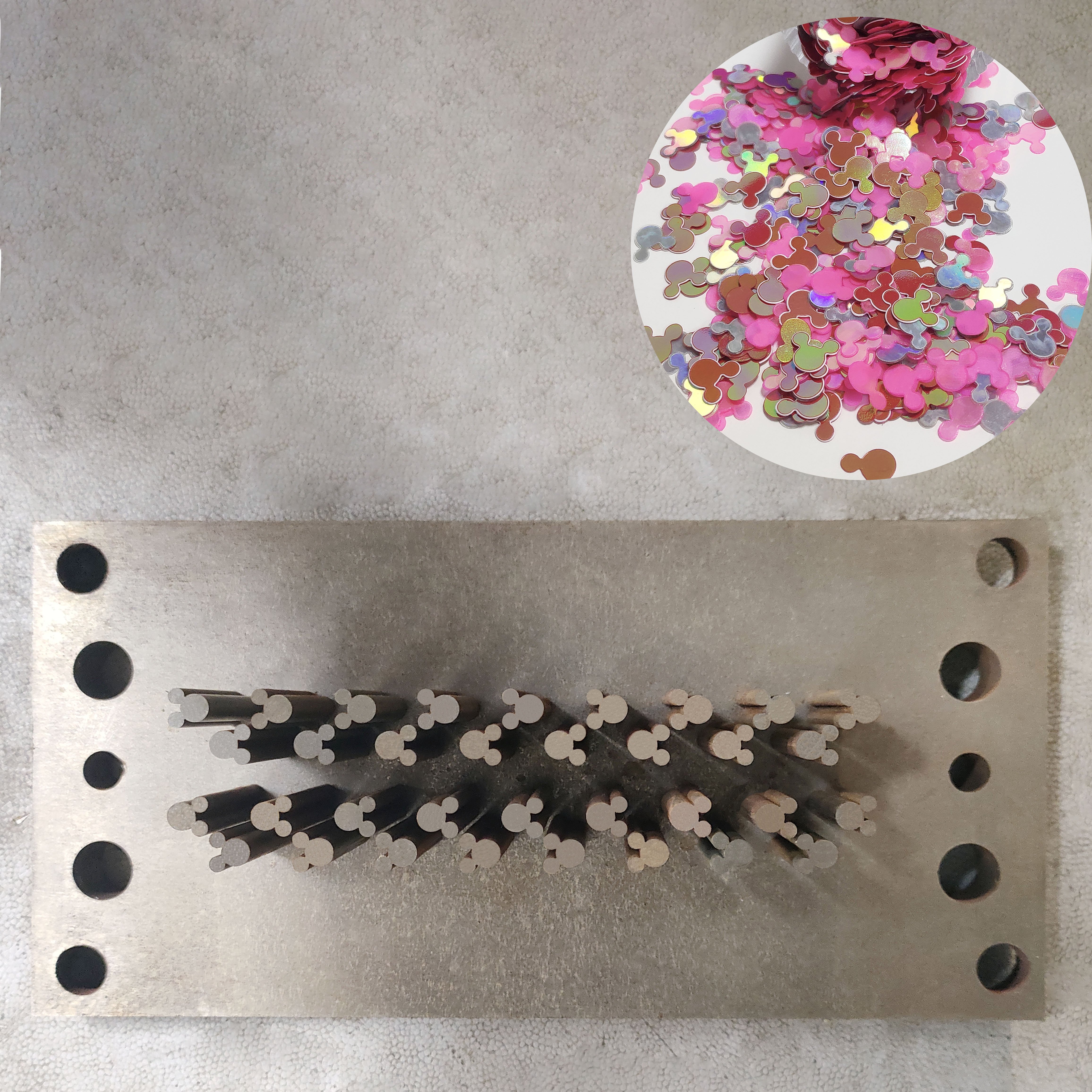 sequin punching machine sequin mould for loose sequins