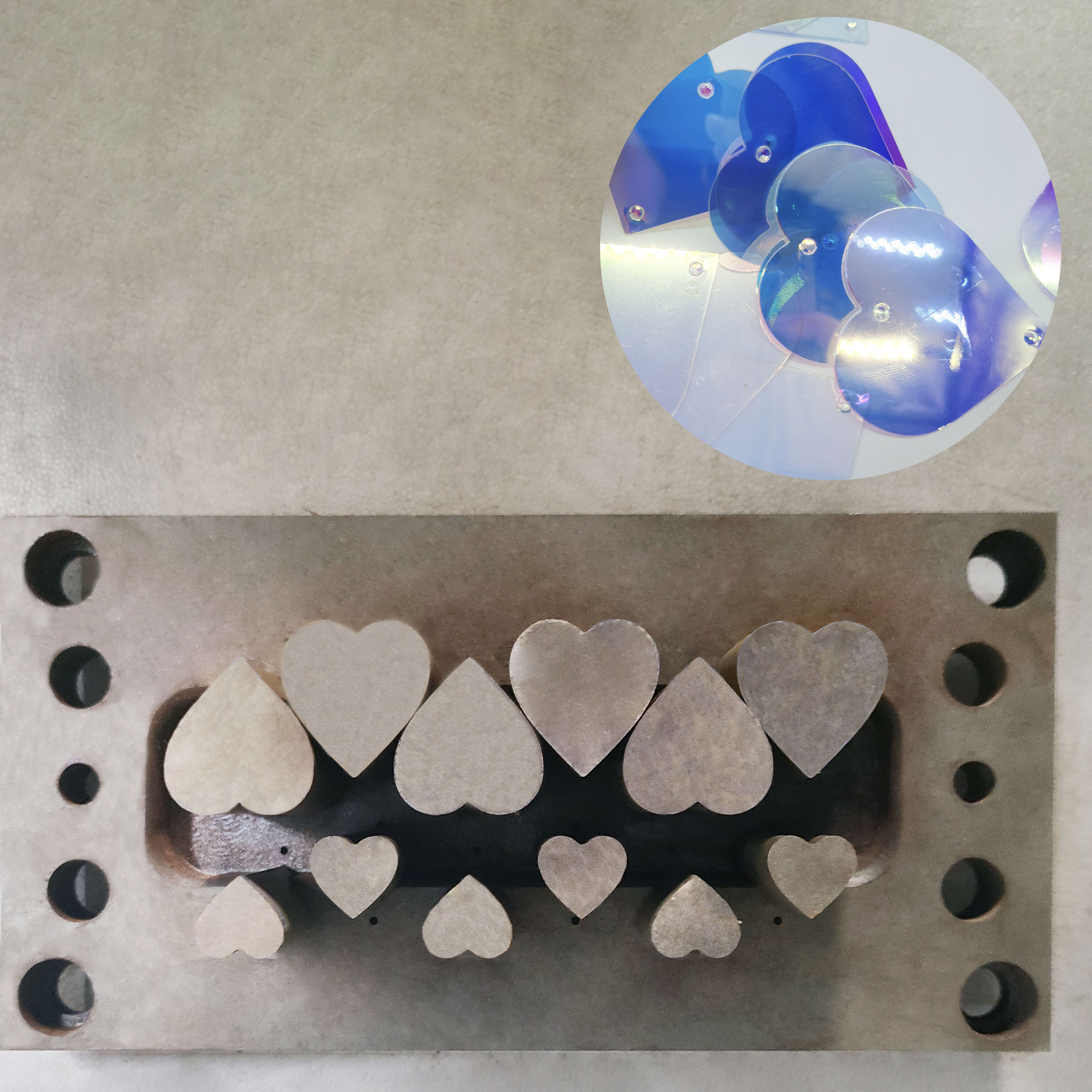 sequin punching machine sequin mould for loose sequins