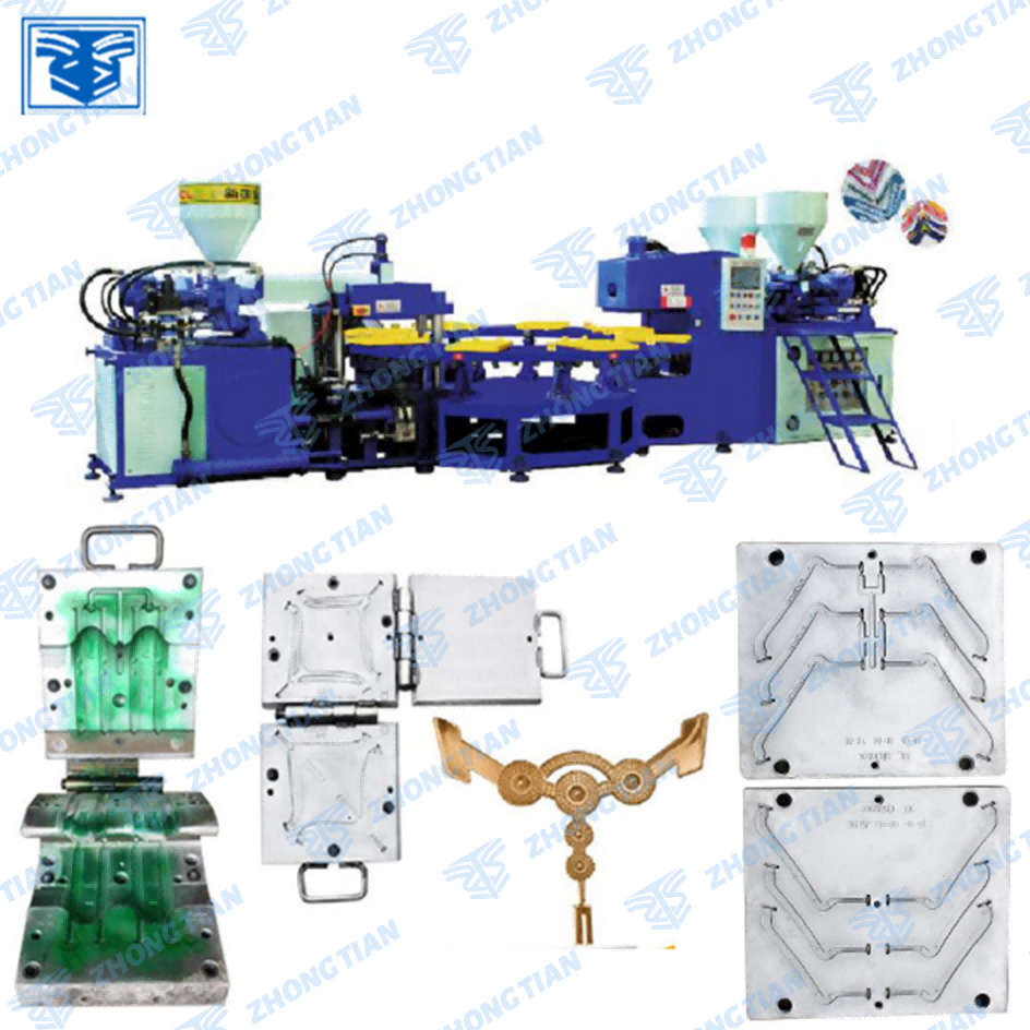 Plastic injection shoe making moulding machine for strap and sole