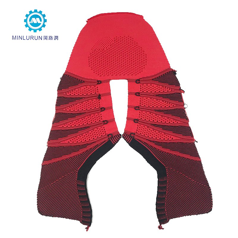 China Hot Sale Sport Running Shoe Elastic Lace Upper Custom Design Knitting Polyester Nylon Vamp For Men Sports Shoes
