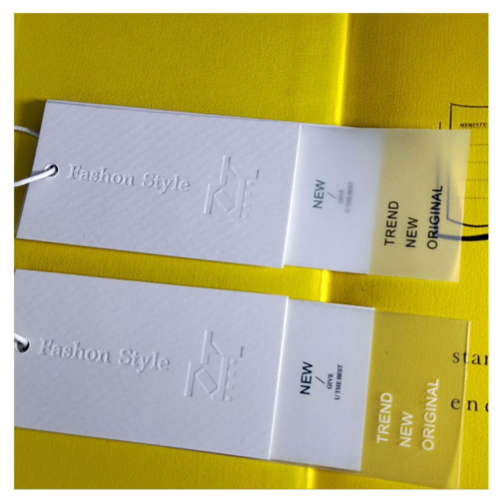 Wholesale Custom Luxury Hanging Tags With Hanging Rope Special Swing Paper Product Hang Tags Clothing Labels