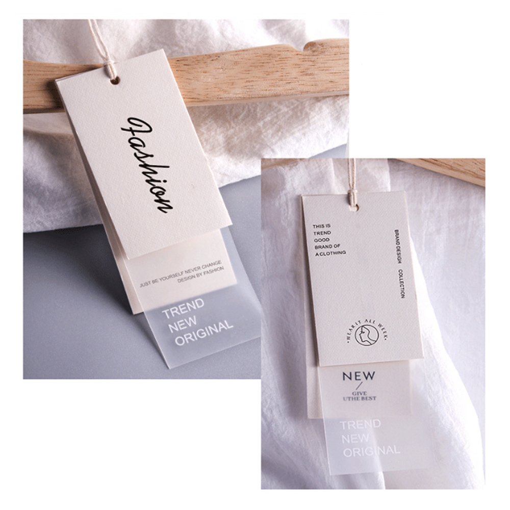 Wholesale Custom Luxury Hanging Tags With Hanging Rope Special Swing Paper Product Hang Tags Clothing Labels
