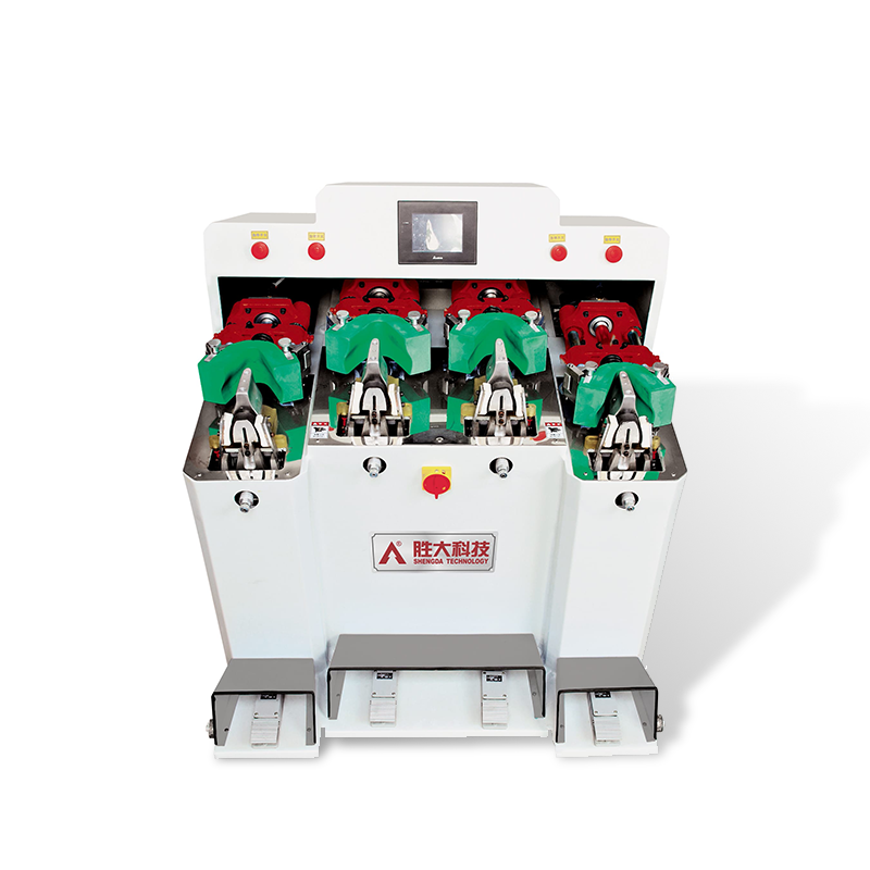 SHENGDA M344 Intelligent 4 Cold Heel Counter Moulding Machine Vamp Upper Toe Moulding Shoe Making Machine