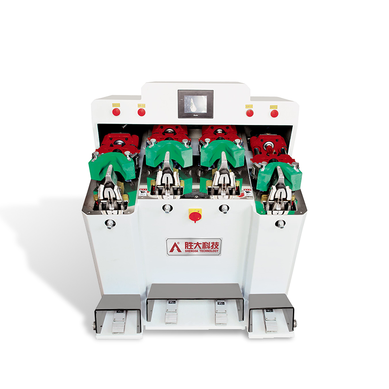 SHENGDA M344 Intelligent 4 Cold Heel Counter Moulding Machine Vamp Upper Toe Moulding Shoe Making Machine