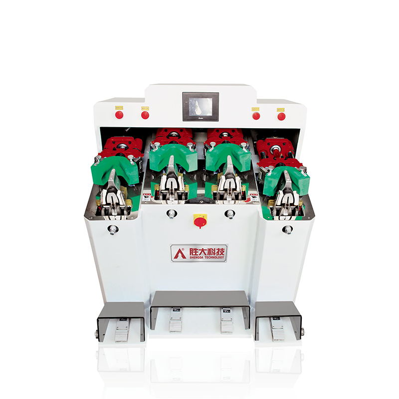 SHENGDA M344 Intelligent 4 Cold Heel Counter Moulding Machine Vamp Upper Toe Moulding Shoe Making Machine