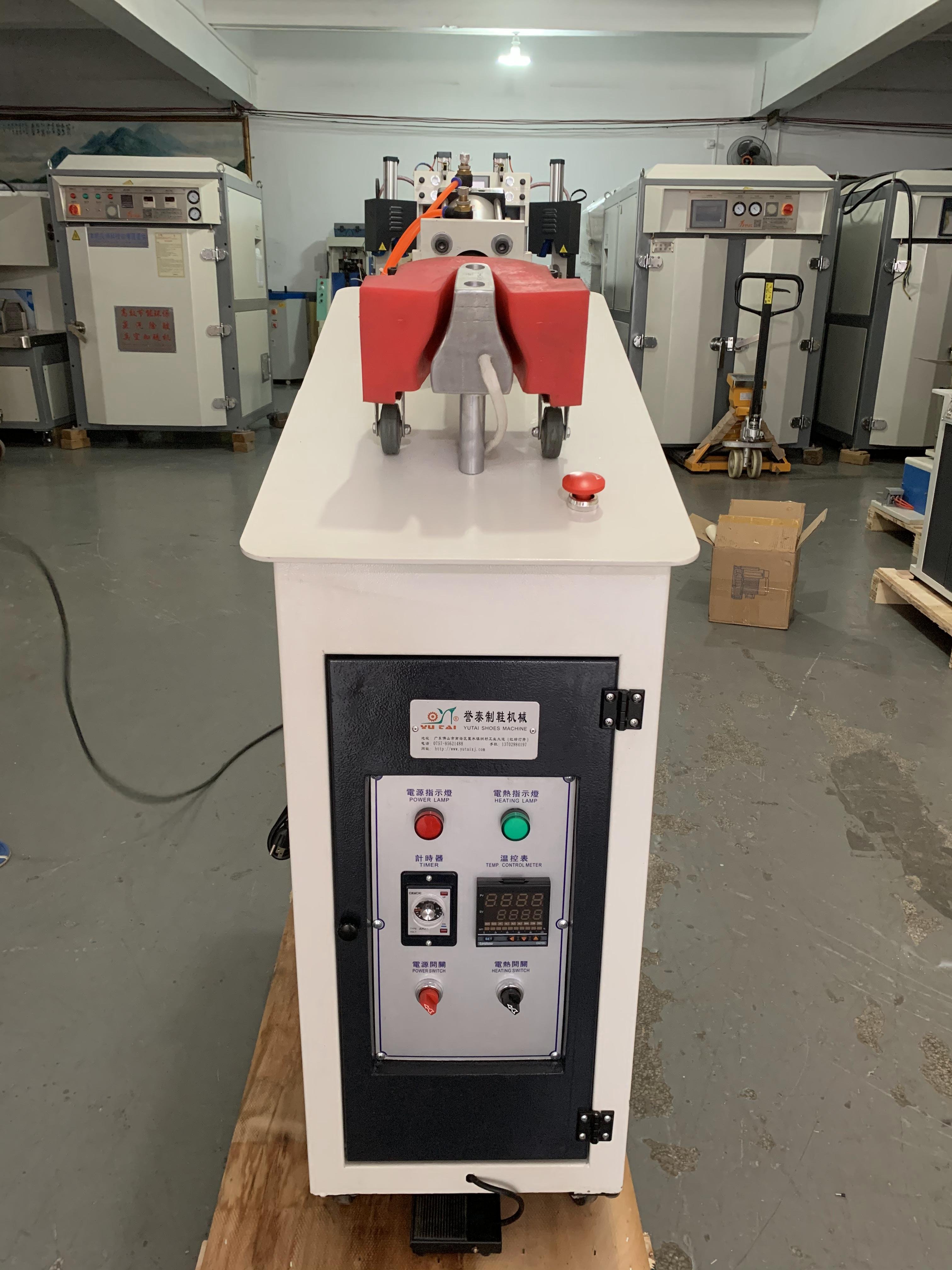 Single Hot back part moulding shoe making machine Heat Heel Shaping Setting Machine